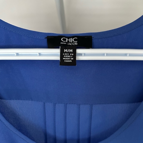 Chic Royal Blue Tank Top - Picture 2 of 3